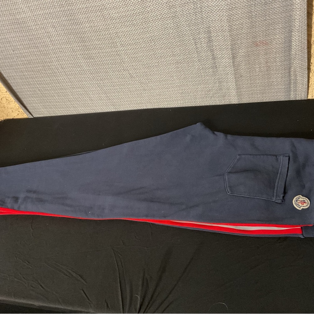 Moncler Blue and Red Sweatpants Comfortable Joggers